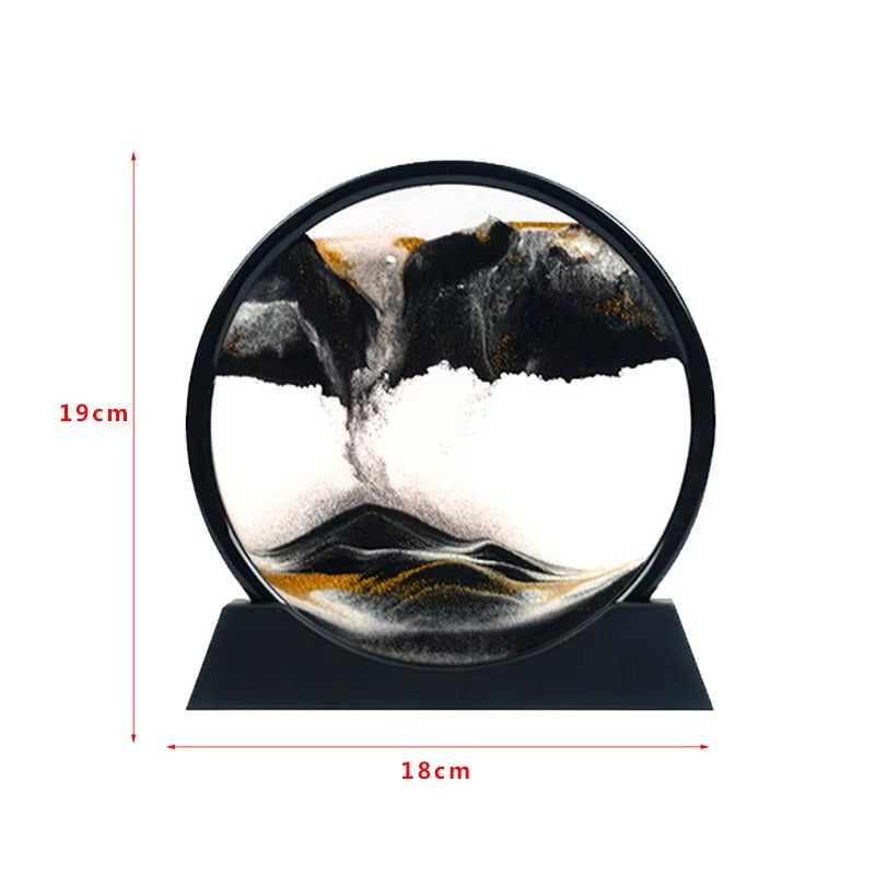 3D Hourglass Moving Quicksand Sand Art Home Decor