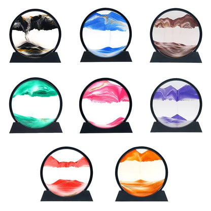 3D Hourglass Moving Quicksand Sand Art Home Decor