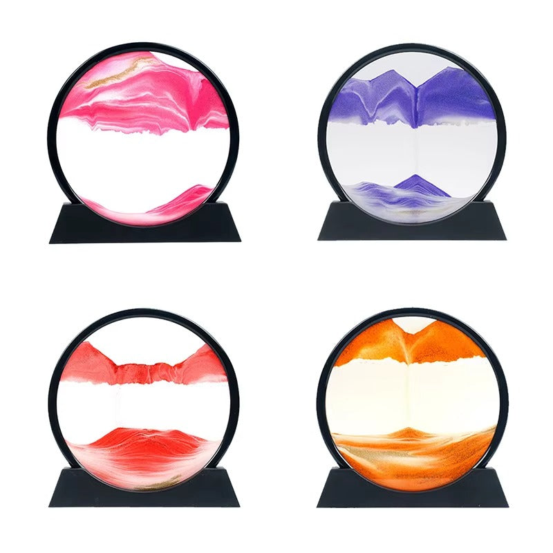 3D Hourglass Moving Quicksand Sand Art Home Decor