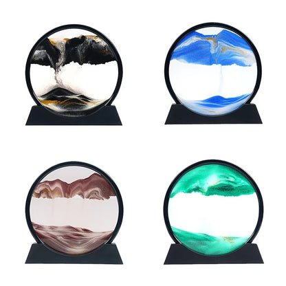 3D Hourglass Moving Quicksand Sand Art Home Decor