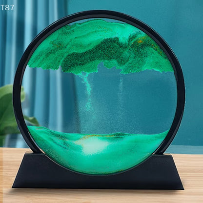 3D Hourglass Moving Quicksand Sand Art Home Decor