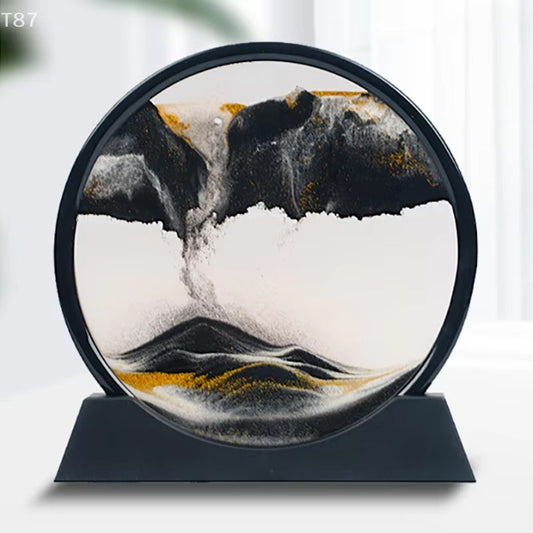 3D Hourglass Moving Quicksand Sand Art Home Decor