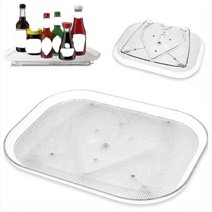 360-degree Rotating Refrigerator Tray