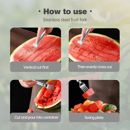 Dual Head Stainless Steel Watermelon Slicer